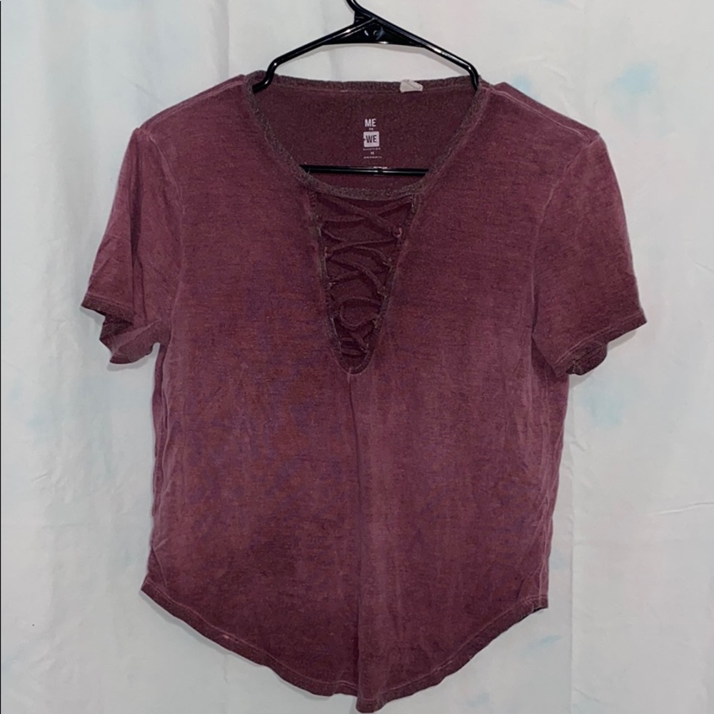Lace up top